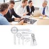 6pcs PVC Material 360° Goniometer Set Transparent Clear Angle Ruler Set  Physical Measurement