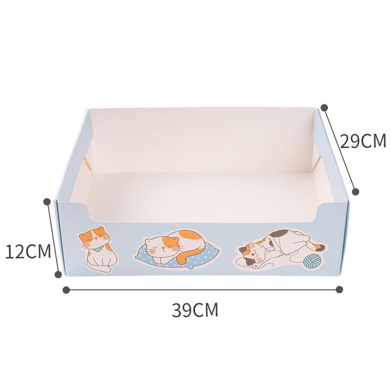 Foldable Large Capacity Cat Litter Box: Durable, Thickened, and Disposable for Travel