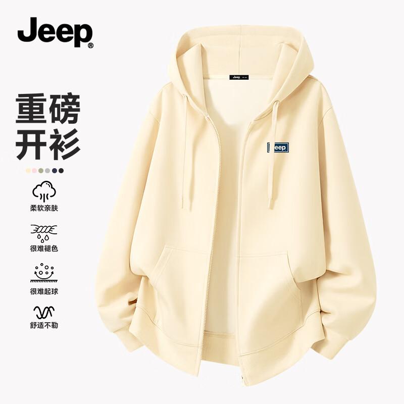 JEEP Men s Casual Full-Zip Hooded Sweatshirt 2XL