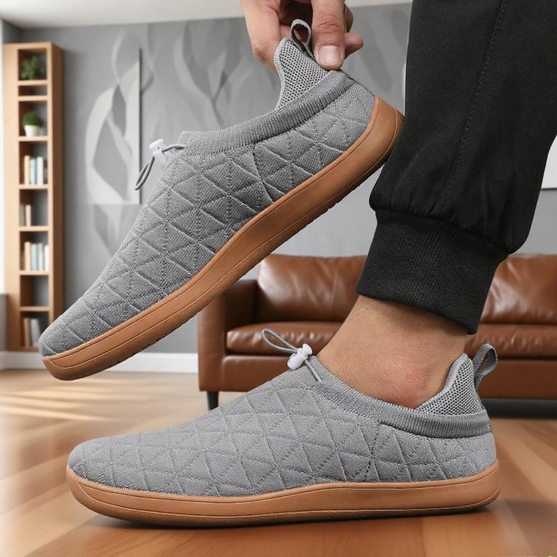 Wide Barefoot Shoes for Mens Breathable Knitted Mesh Walking Sneakers Outdoor Running Zero Drop Casual Sneaker Minimalist Shoes