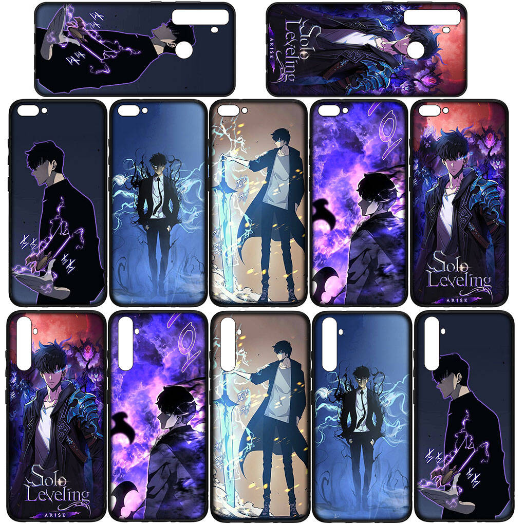 Phone Case for iPhone 17 16 15 Xiaomi Poco F8 F7 X7 X6 M8 C85 C75 C71 Redmi Note 14 13 12 11 Pro Max A4 14C 13C 15C Sung Jinwoo Solo Leveling Jin Woo
