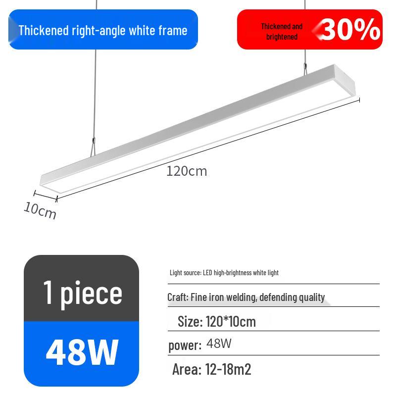 Ultra-Bright LED Pendant Light for Office, Barber Shop, Classroom, Gym, and Supermarket Ceilings
