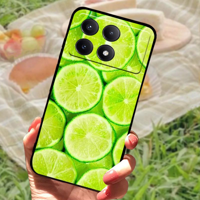 Pro Xiaomi Poco X6 Kryt Poco X 6 X6 Pro 5G Silikonový Měkký Mramorový Černý Nárazník Funda Coque pro Xiaomi Poco X6 Pro Ochranný