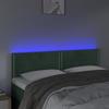 VidaXL Tête de Lit à LED Meuble de Chambre à Coucher Accessoire de Lit Double Tête de Cadre de Lit Intérieur Vert Foncé 3121523
