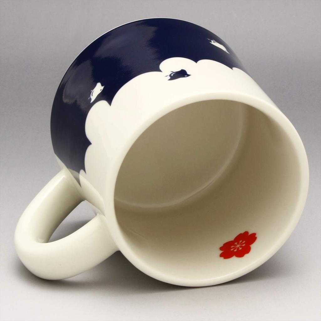 Casual Life Mino Ware Fuji Mug with Sakura Design (Kakuni) Mt. (K131021)