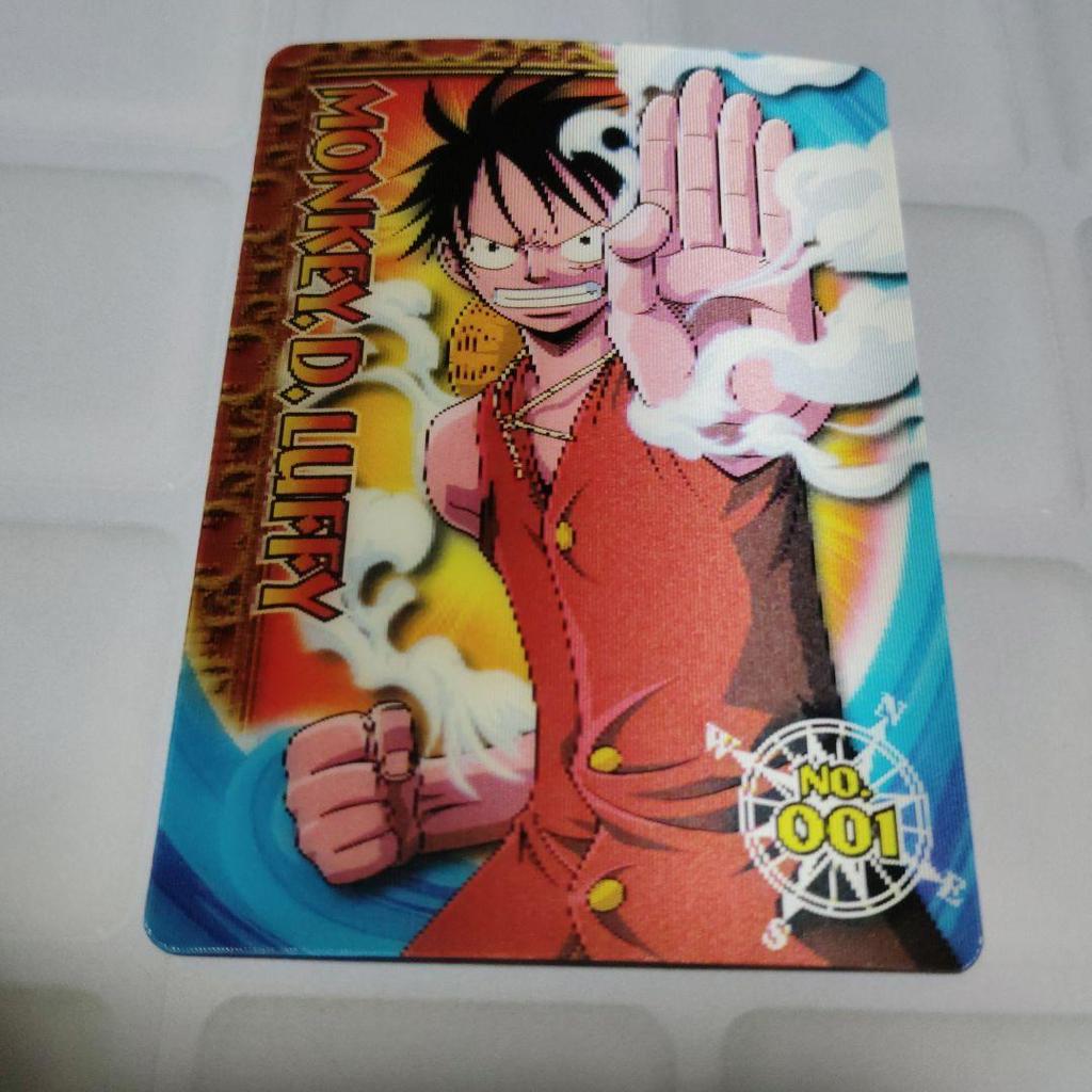 Used One Piece 10th ANNIVERSARY 3D Card, Mint Condition, No. 001 Luffy