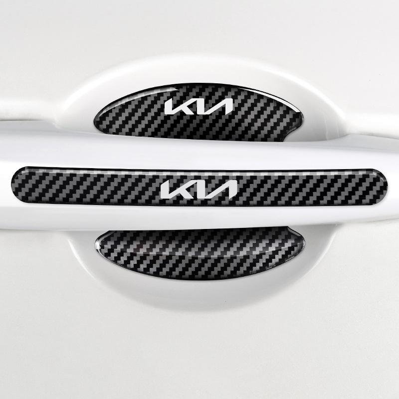 RPFU6 4/8Pcs Car Threshold Sticker with Door Handle Bowl Scratch Protective Stickers For Kia Ceed Sportage Cerato Soul Picanto Optima