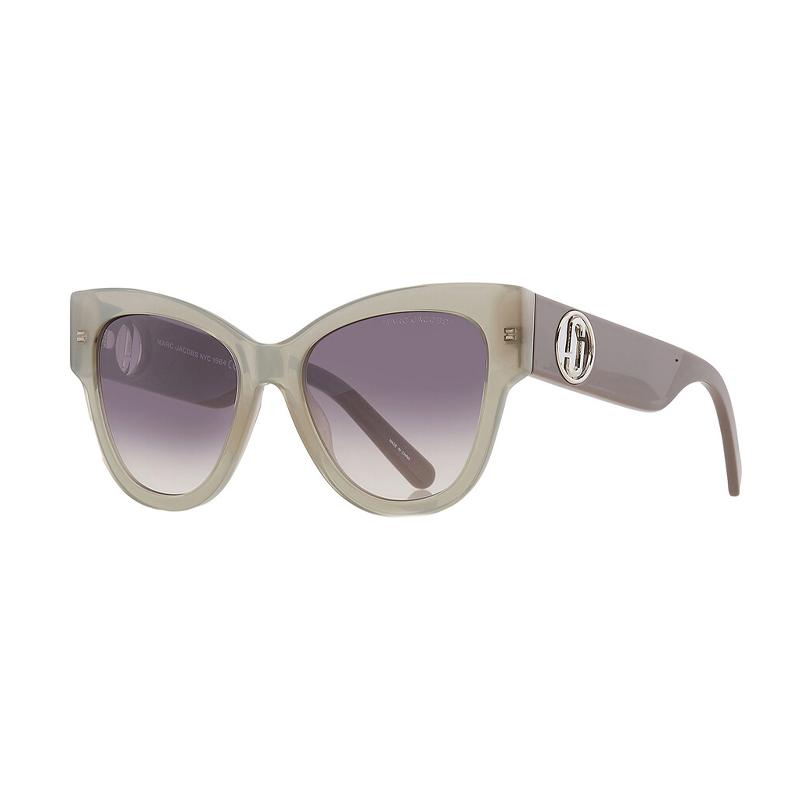 Marc Jacobs Temple Logo Acetate Cat Eye Sunglasses Women s Gray MARC697S06CR9O53 серый