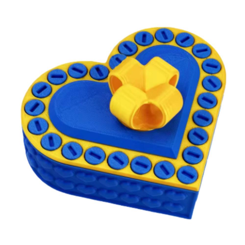 

Funny Prank Screw Box Heart Shaped Take Apart Box Interactive Game Puzzle Box Valentine s Day Style 3