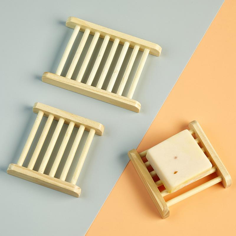 Umweltfreundliche Seifenschalen Natürliches Holz Seifenschale Halter Haus Küche Badezimmer Seifenablage Rostfreier Organizer Badezimmer Zubehör