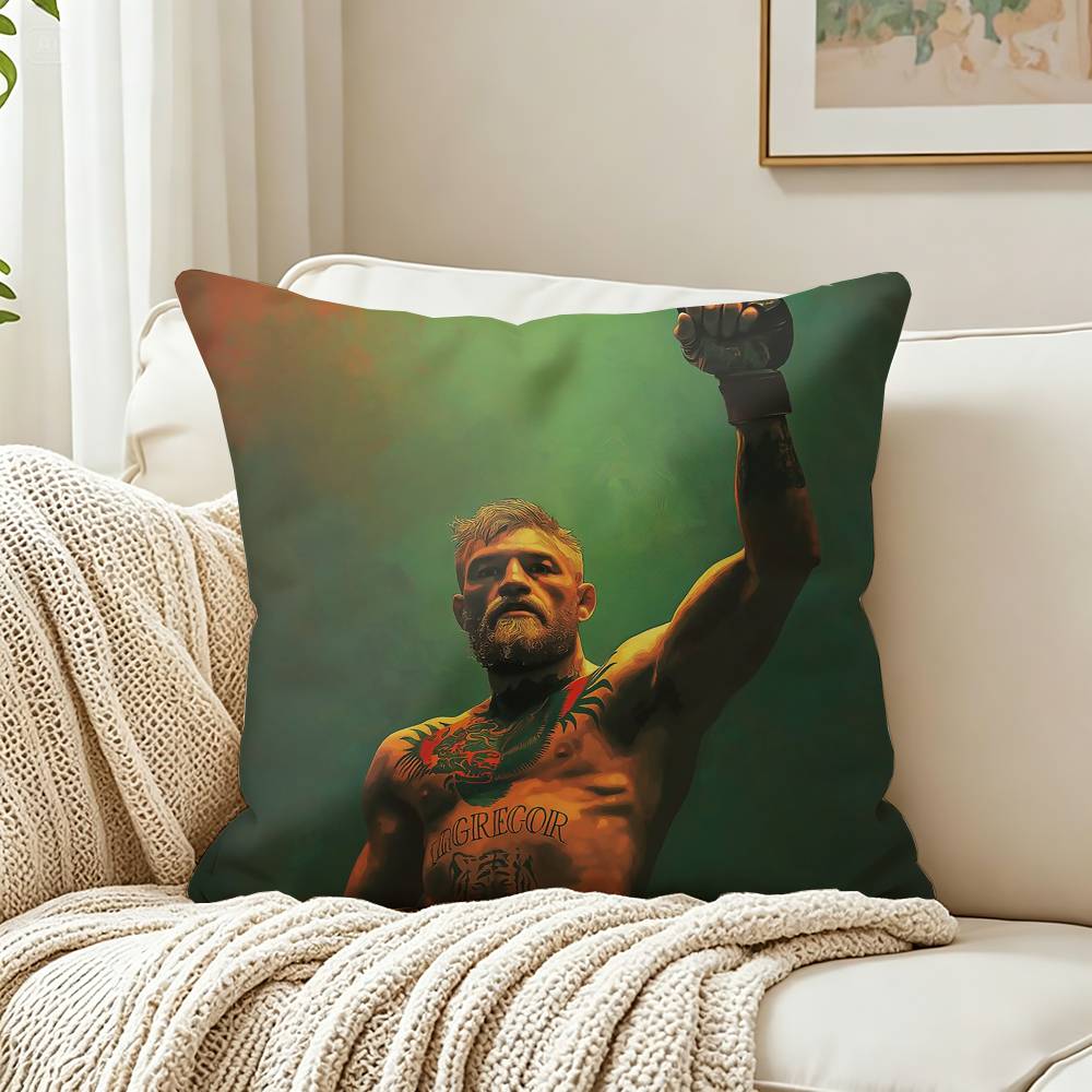 Cool CConor MMcGregor Customizable Square Cushion Cover Double Sided Print Pillow Case