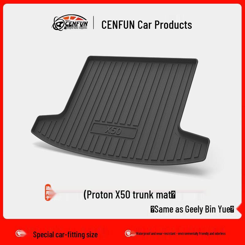 Waterproof & Wear-Resistant TPE Trunk Mat for Proton X50/X70/X90