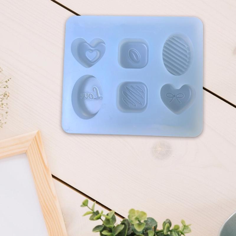 Easy To Use Silicone Mould Practical Epoxy Resin Mold Candy Accessories Shaped Mould Jewelry Charm Making Supplies