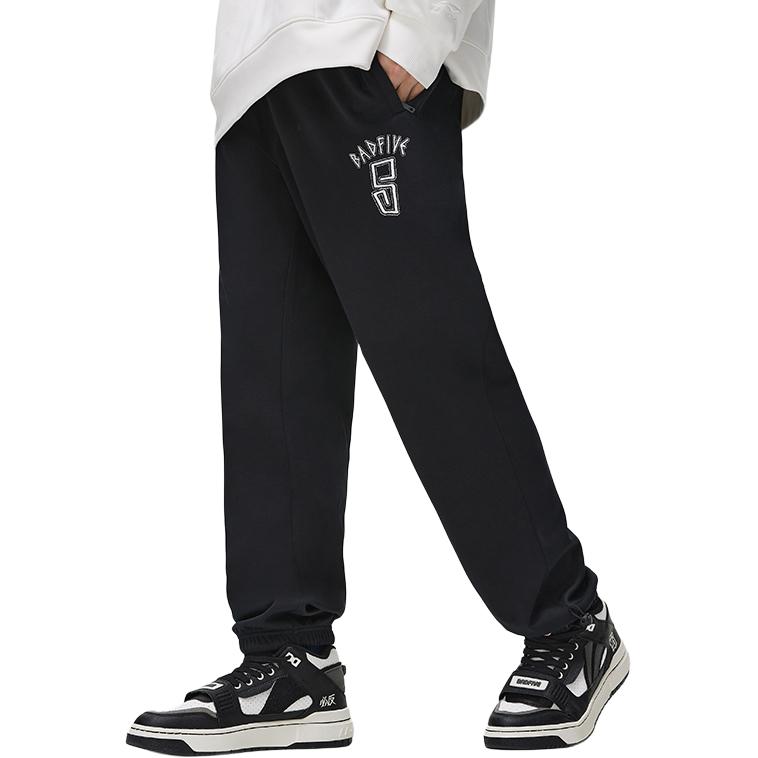 Li-Ning Anti-Wu Series American Retro Basketball Casual Knit Joggers Men Bottoms Black AKLT277-1