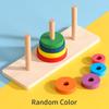 Baby Wooden Toys Rainbow Stacking Ring Tower Blocks Puzzle Toys Montessori Educational Color Shape Geometric Game Toys for Kids