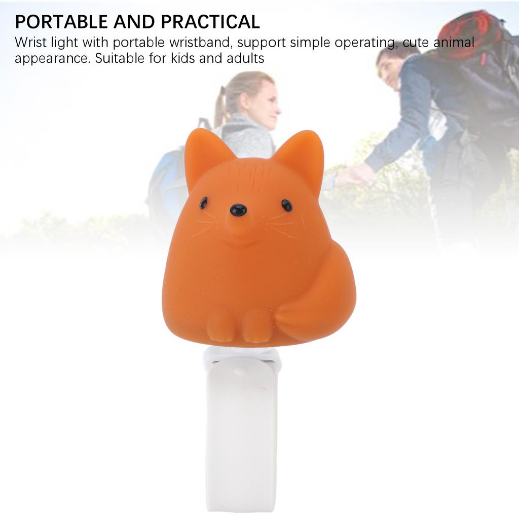 Handgelenk Nachtlicht Mini Silikon Niedlich Neuheit Tier USB Wiederaufladbar Touch Lampe Schlafzimmer Wohnheim Deko