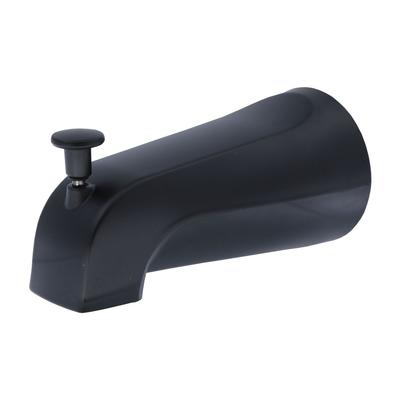 Universal Diverter Tub Spout Durable Metal Construction Bathroom Shower Hardware Easy Installation Includes Adapter Compression