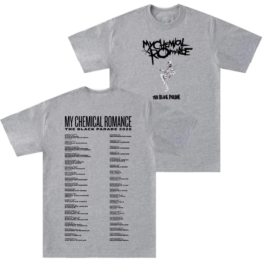 

The Black Parade 2026 Tour T Shirt Rock Band My Chemical Romance Cotton Comfortable Clothes Women Men Trendy Graphic Tees Casual S