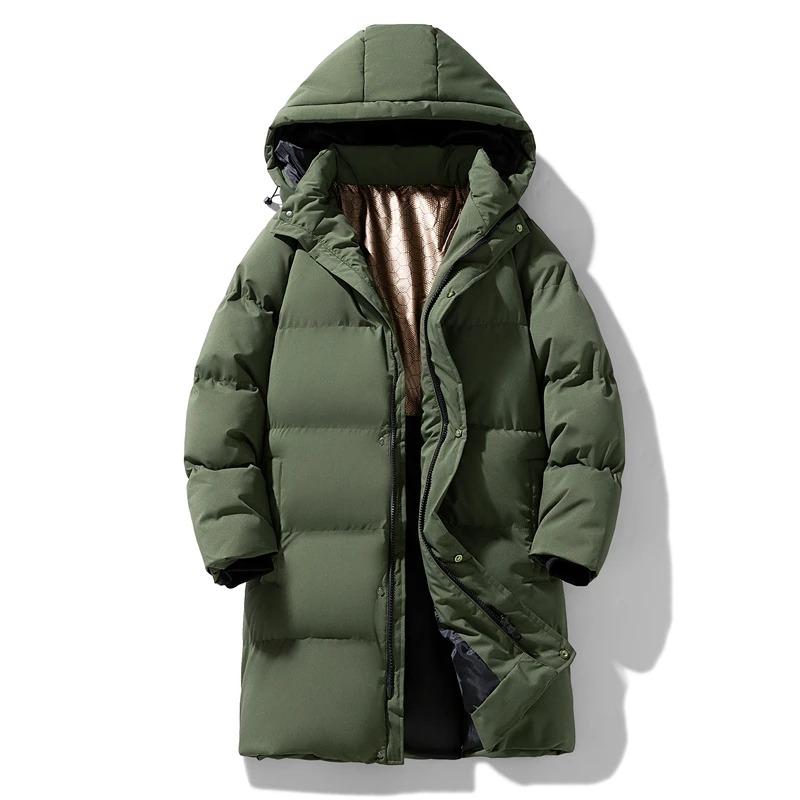 Parkas Male Long Parkas Plus Size 8xl 7xl 6xl Men Casual Warm Padded Windbreak Outerwear Winter Parkas Men Thick Warm Jacket