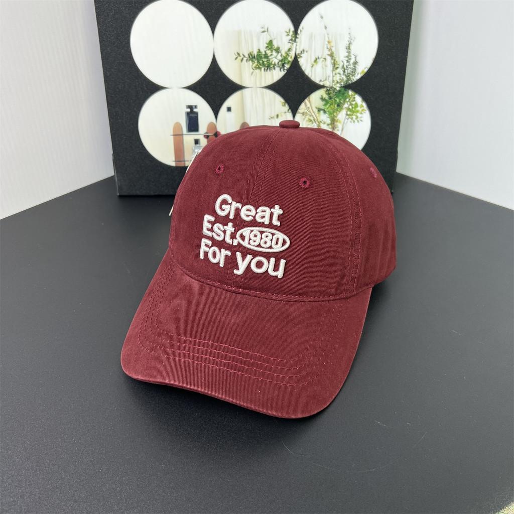 Fashion Casual Cotton Unisex Baseball Hat With Letter Embroidery For Use Outdoor
