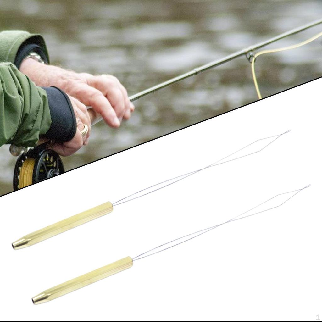 2x Bobbin Threader for Fly Tying Tool Creative Professional Gift Lightweight Portable Easy