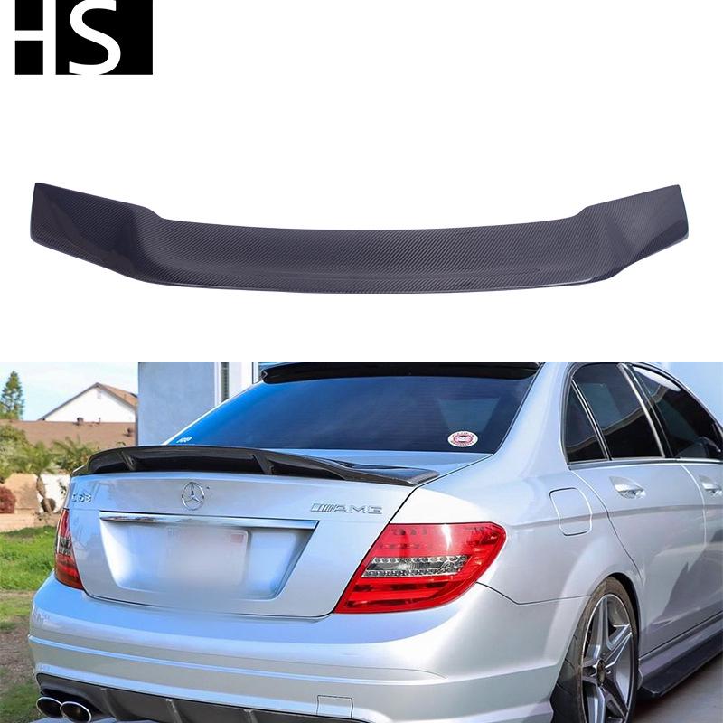Spoiler Aripă Spate din Fibră de Carbon pentru Mercedes-Benz Clasa C W205 Sedan 2014-2021, Stil R