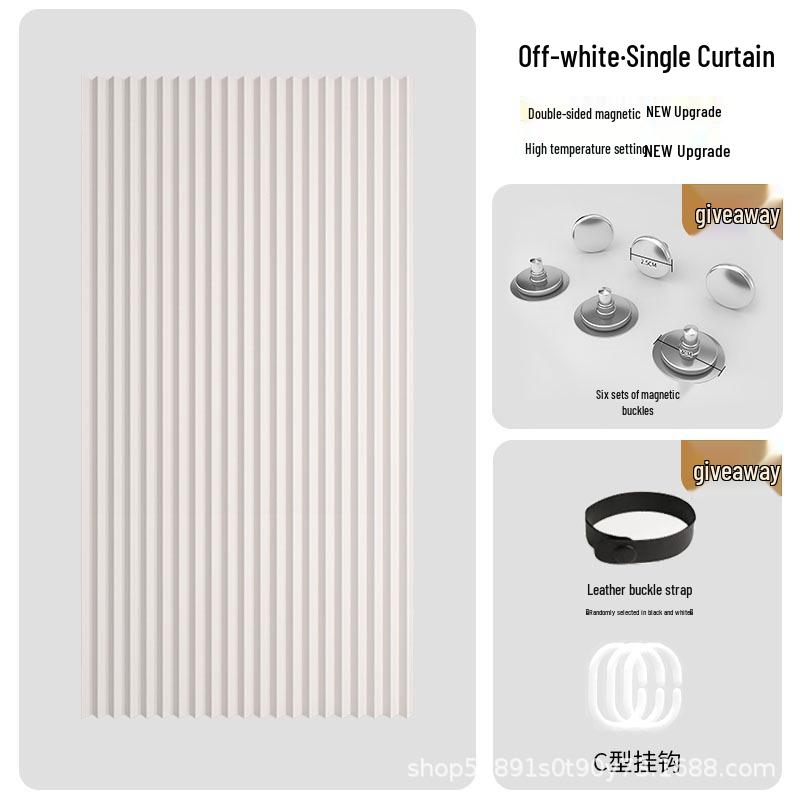 Premium Folding Waterproof Shower Curtain with Mildew Protection, Retractable Rod, No-Drill Installation for Bathroom and Toilet Partitions.
