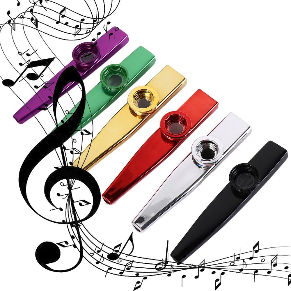Instruments Diaphragm Mouth Kazoos Aluminium Zinc Zinc Alloy Musical Instruments Flutes  Kids Party Gift