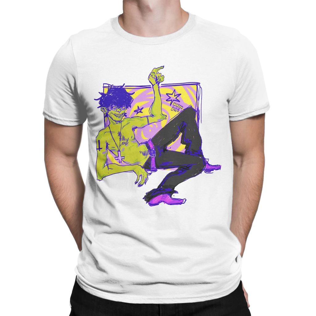 Neuheit Murdoc gorillaz T-Shirt für Herren Rundhals 100% Baumwoll-T-Shirt Kurzarm T-Shirt Neuankömmling Tops
