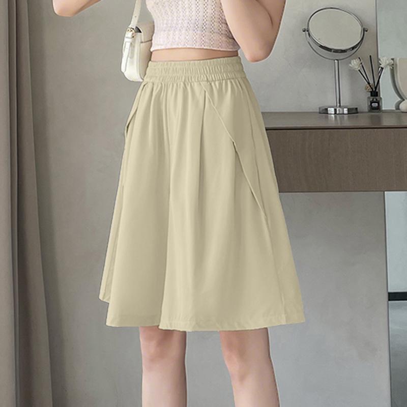 

ZANZEA Женские повседневные шорты-бермуды свободного кроя с эластичной талией для лета XL абрикосовый