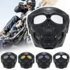 Cycling Colorful Goggles Motorcycle Skull Mask Outdoor Windproof Full Face Mask Paintball Game Tactical Protective Helmet Mask