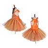 Tiger Tutu Dress Animals Cosplay Costume Headband Tutu Skirt Tail Bow Set Accessories Kids Children Girl Party Dress Up