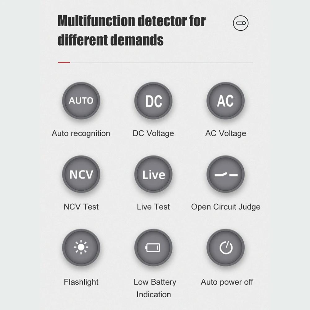 HT121 Digital Pen Type Multimeter DC AC Voltage Tester Smart Multi-meter Voltmeter NCV Phase Sequence Auto Ranging Multimetre