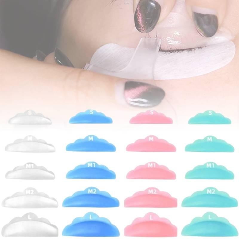 High-quality Silicone Eyelash Curling Pads Set Of Five Pairs In Assorted Colors For Perfect Lash Curls