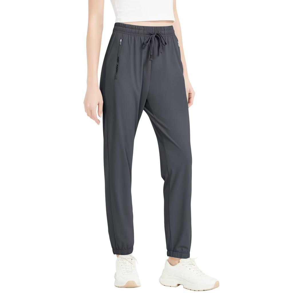 Sillictor Cooling Jogger Long Fitness Training Yoga Loose Plus Women's Pants, Pants, Trousers, Pants, Stylish, Fit, Sizes, yc2221SJ-dgr-L