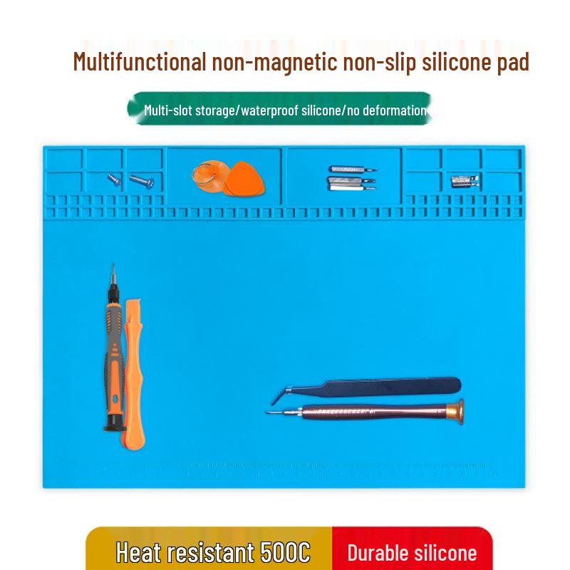 Magnetic Silicone Heat-Resistant Work Mat for Soldering and Welding
