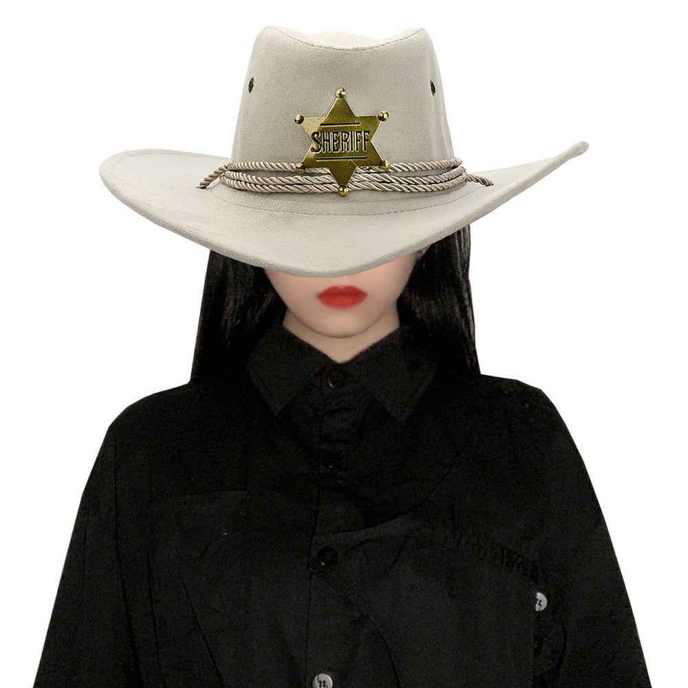 Sun Protection Caps Climbing Hats Travel Sunscreen Caps Summer Sun Hats Star Western Cowboy Hats