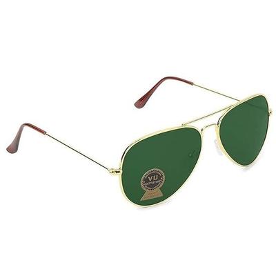 Dervin UV Beschermde Unisex Volwassen Aviator Zonnebril (Medium, Glazen Lens)
