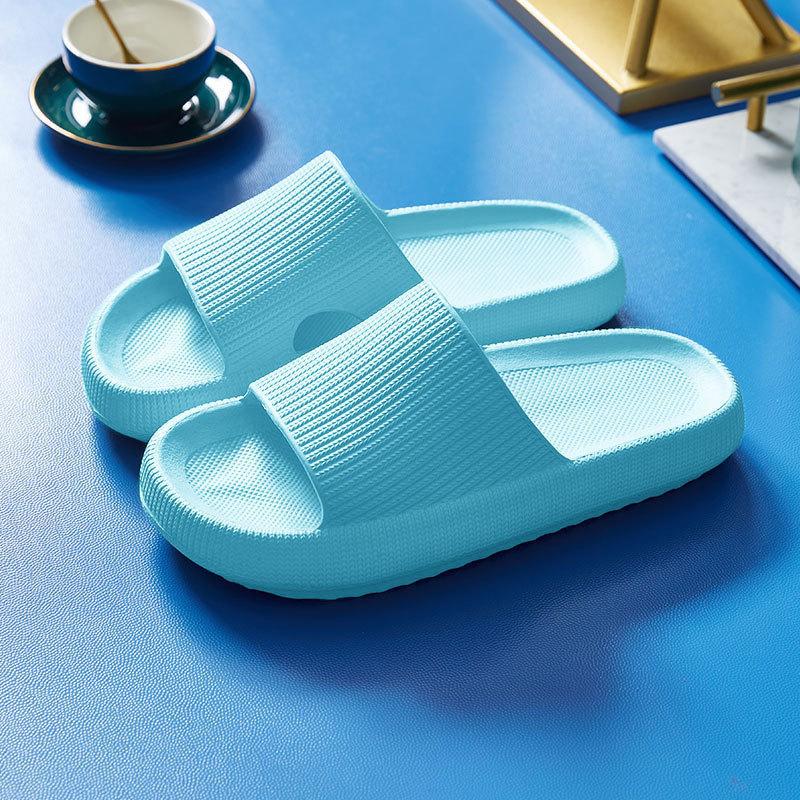 Fashion Smile Pop Summer Simple Style Thick Sole Slippers Indoor Casual Slippers Men Non-slip Bathroom Shoes Men Breathable Sandals
