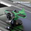 Creative Car Center Console Decorations Mini Solar Powered Aircraft Ornaments  Gift