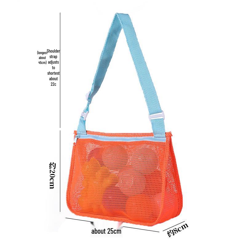 Kids' Travel Beach Toy Mesh Storage Shoulder Bag