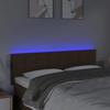 VidaXL LED Headboard Bedroom Furniture Double Bed Accessory Head of Bed Frame Interior Dark Brown 3121613