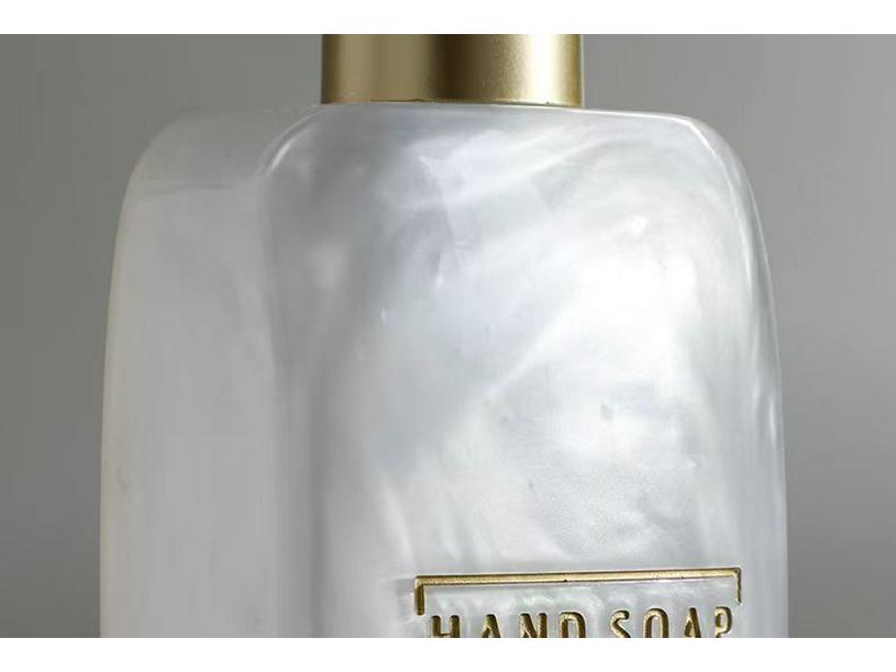 Hotel-Style Refillable Pump-Action Hand Sanitizer Bottle and Bathroom Shelf Tray Set