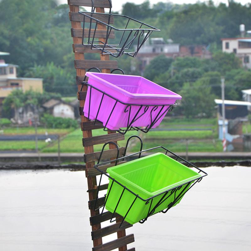 Stojan na rostliny Háčky na květináče Držák Kovaný železný závěsný rám Zahradní dekorace