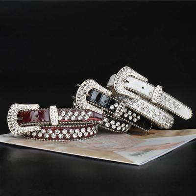 Glitter Rhinestone Belt Bling Crystal Waist Belt Fashion Waistband  Women