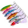 Metal Jig 10g 15g 20g 30g 40g 50g Shore Casting Jigging Spoon Lead Sea Cast Sea Fishing Lure Artificial Bait Tackle
