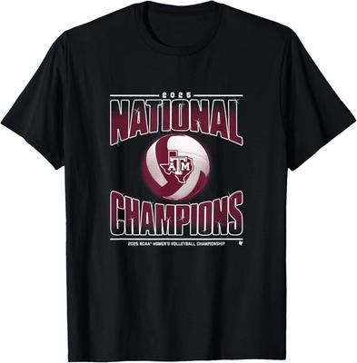 T-shirt Texas A&M Volley-ball Féminin - Champions NCAA 2025