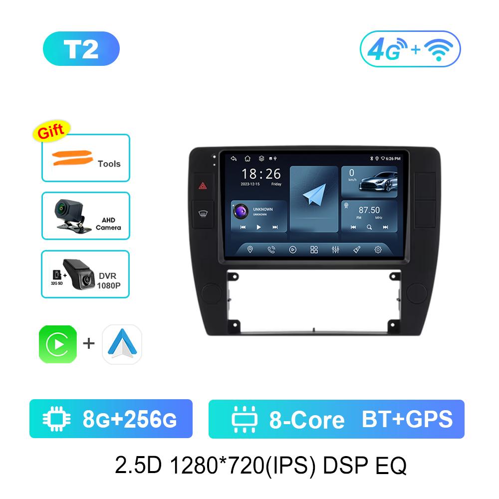 Android Car Radio Multimedia Video Player for VW Volkswagen Passat B5 2000 2001 2002 - 2005 Cooling Fan 4G WiFi Touch Screen