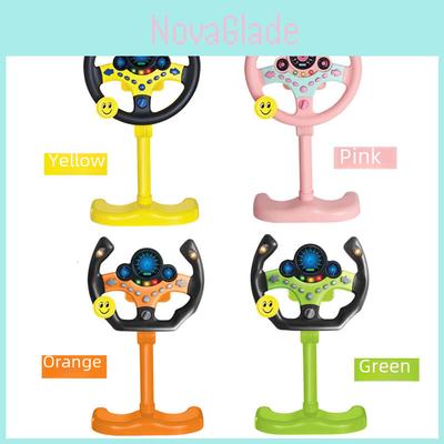 Realistic And Educational Steering Wheel Toy For Kids With Flashing Lights And Sound