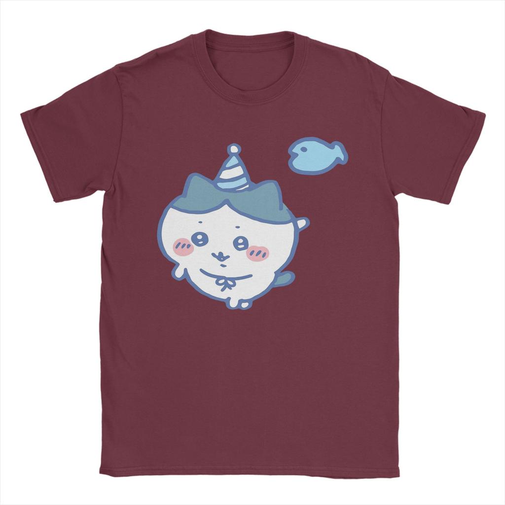 Mens Chiikawas Blue T Shirt Cotton Clothing Leisure Short Sleeve Crew Neck Tee Shirt Plus Size TShirt